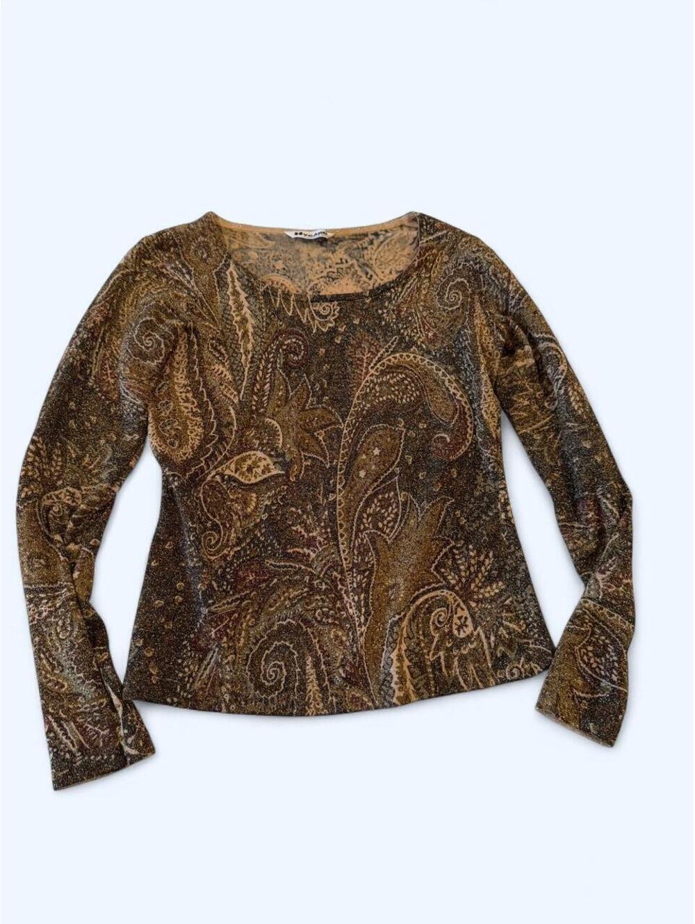 American Vintage Women's Brown and Multi Blous